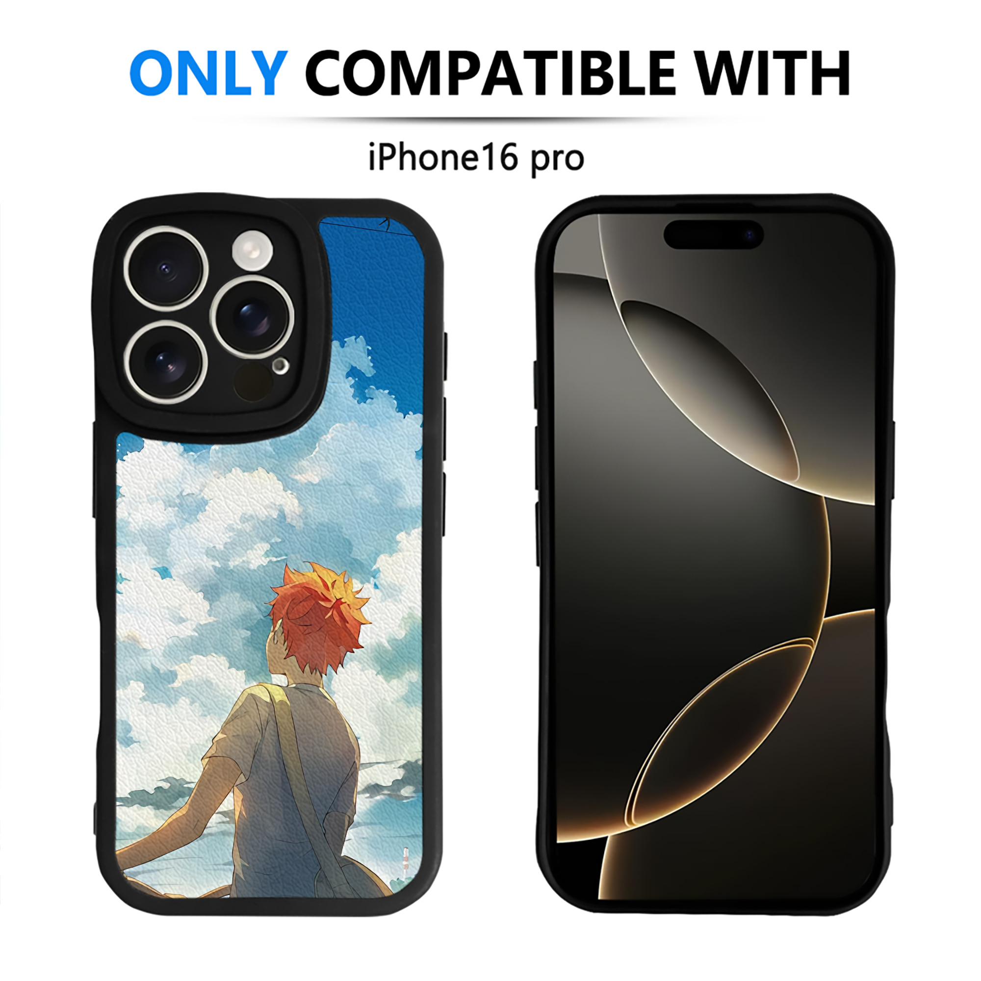 （画像用） ハイキュー!! Haikyu!! 【iPhone 16シリーズ対応】シリコンスマホケース（レザー調） 材質：シリコン